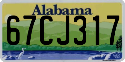 AL license plate 67CJ317