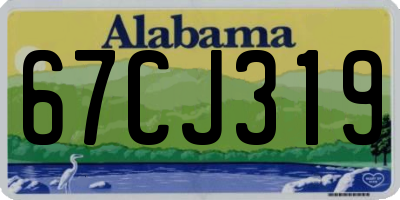 AL license plate 67CJ319