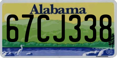AL license plate 67CJ338