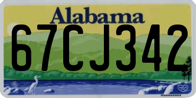 AL license plate 67CJ342