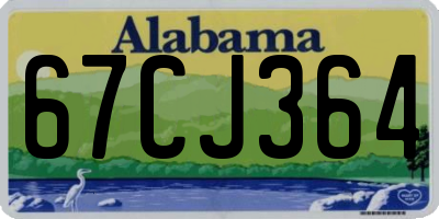 AL license plate 67CJ364