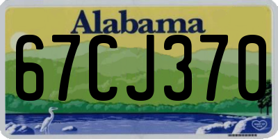 AL license plate 67CJ370