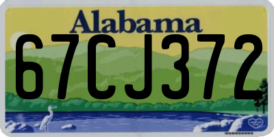 AL license plate 67CJ372