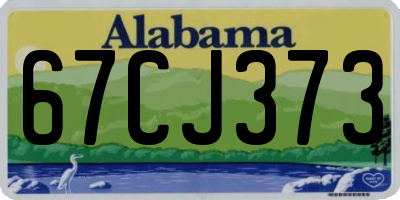 AL license plate 67CJ373