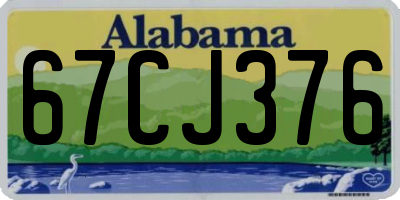 AL license plate 67CJ376