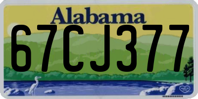 AL license plate 67CJ377