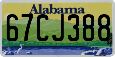 AL license plate 67CJ388