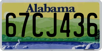 AL license plate 67CJ436