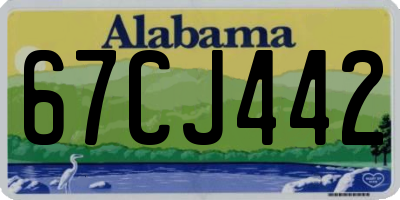 AL license plate 67CJ442