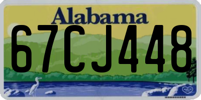 AL license plate 67CJ448