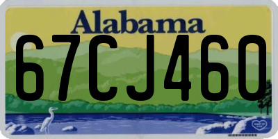 AL license plate 67CJ460