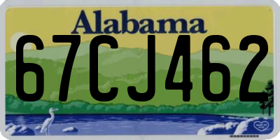 AL license plate 67CJ462