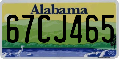 AL license plate 67CJ465