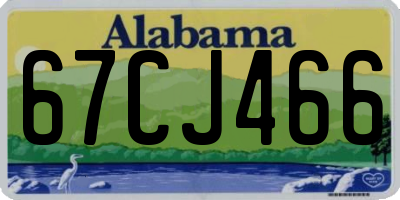 AL license plate 67CJ466