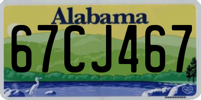 AL license plate 67CJ467