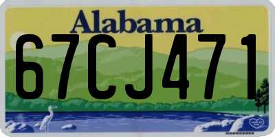 AL license plate 67CJ471