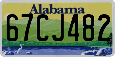 AL license plate 67CJ482