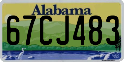 AL license plate 67CJ483