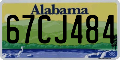 AL license plate 67CJ484