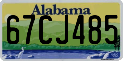 AL license plate 67CJ485