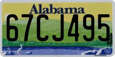 AL license plate 67CJ495