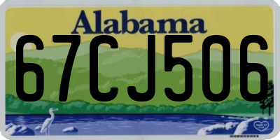 AL license plate 67CJ506