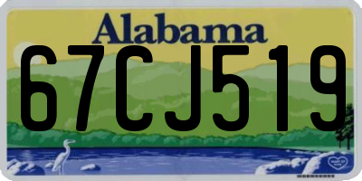 AL license plate 67CJ519