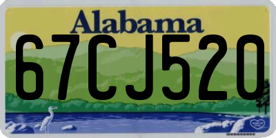 AL license plate 67CJ520