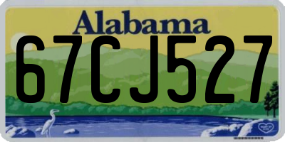 AL license plate 67CJ527