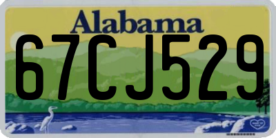 AL license plate 67CJ529