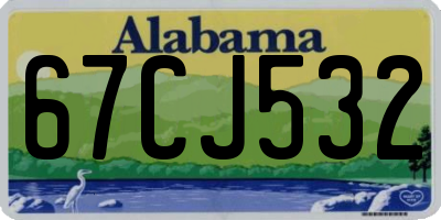 AL license plate 67CJ532