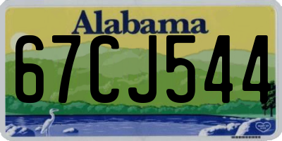 AL license plate 67CJ544