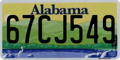 AL license plate 67CJ549