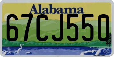 AL license plate 67CJ550