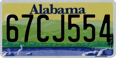 AL license plate 67CJ554