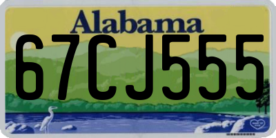 AL license plate 67CJ555