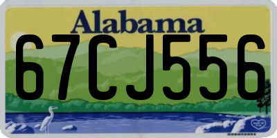 AL license plate 67CJ556