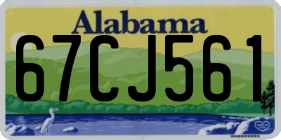 AL license plate 67CJ561