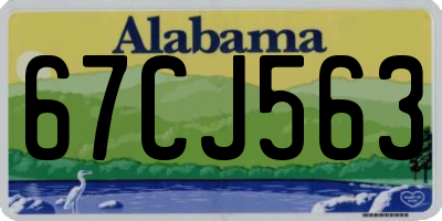 AL license plate 67CJ563