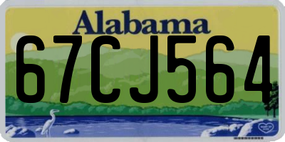 AL license plate 67CJ564