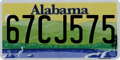 AL license plate 67CJ575
