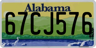 AL license plate 67CJ576