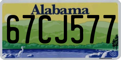 AL license plate 67CJ577