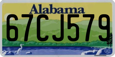 AL license plate 67CJ579