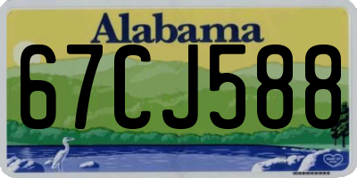 AL license plate 67CJ588