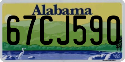 AL license plate 67CJ590