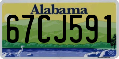 AL license plate 67CJ591