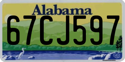 AL license plate 67CJ597