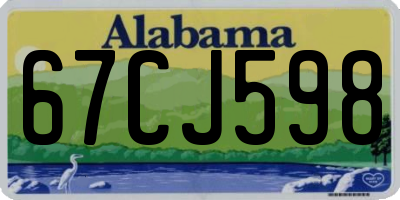 AL license plate 67CJ598