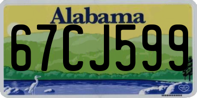 AL license plate 67CJ599